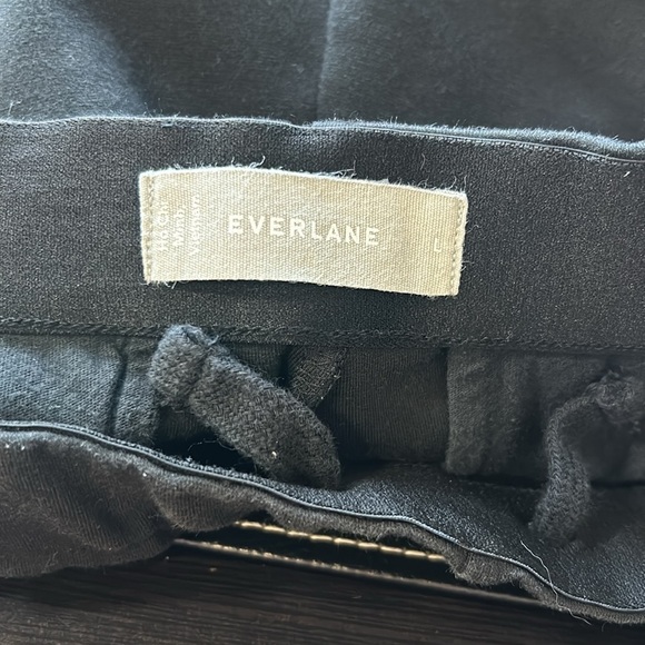 EVERLANE The Dream Pant Black Tailored Sweatpant Pockets Double Knit Sz L - Picture 11 of 16